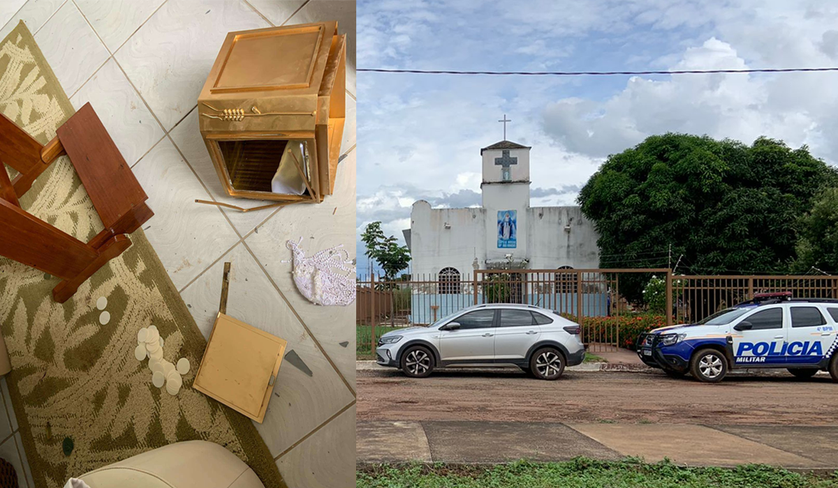 Capela Nossa Senhora das Graças é profanada e roubada no Tocantins