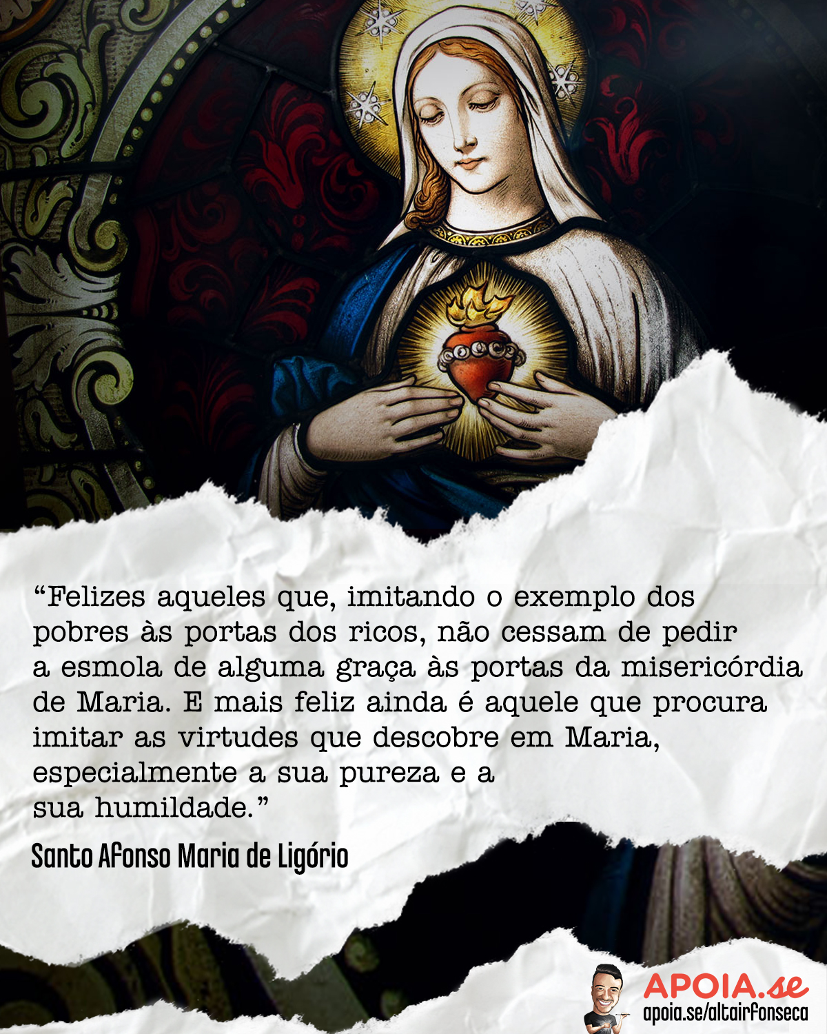 Sanfo Afonso Maria de Ligório e a Virgem Maria