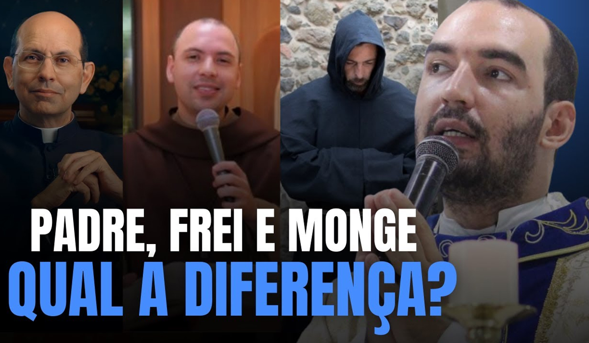 a diferença entre padre, frei e monge