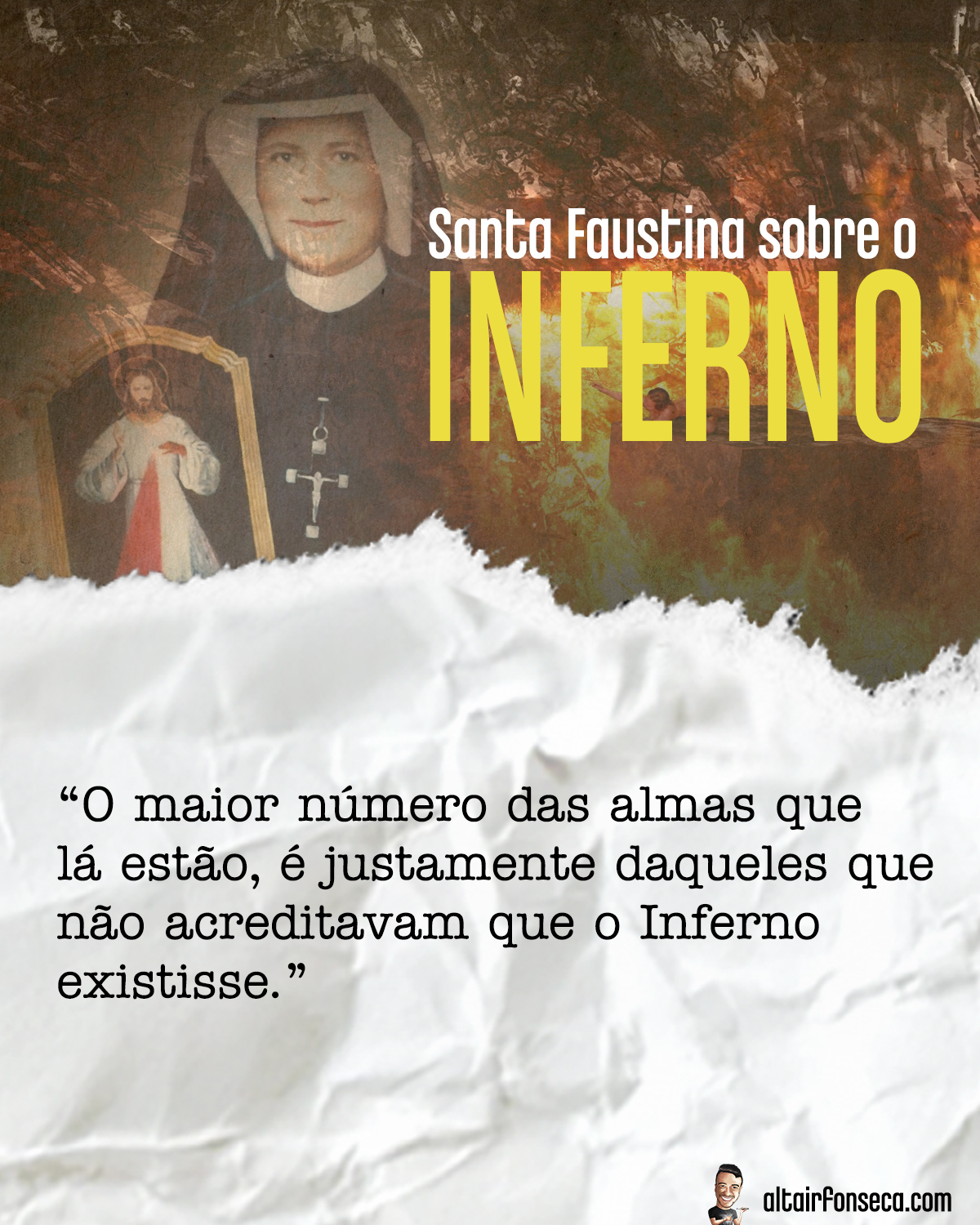 Santa Faustina sobre o Inferno 