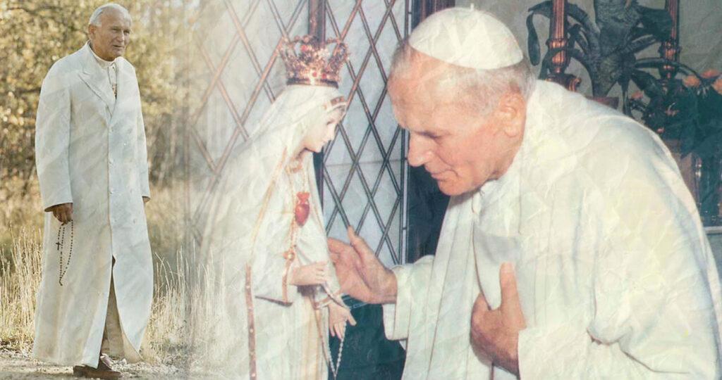 São João Paulo II e a Virgem Maria