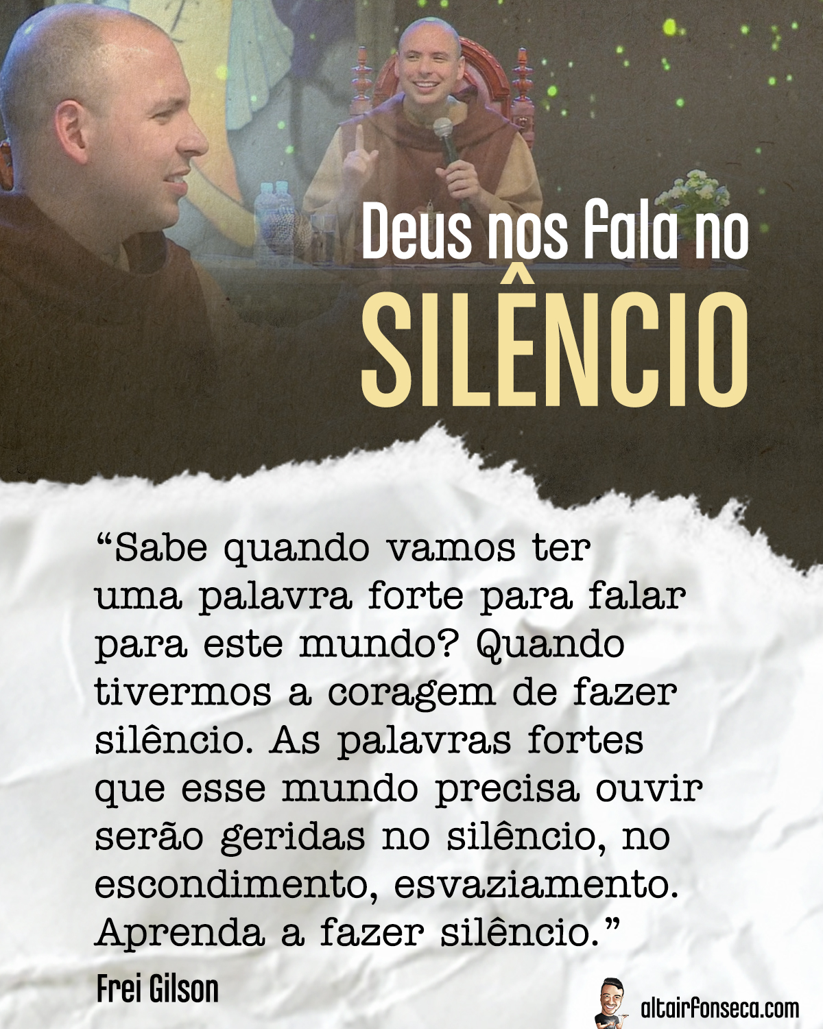 Deus nos fala no silêncio 