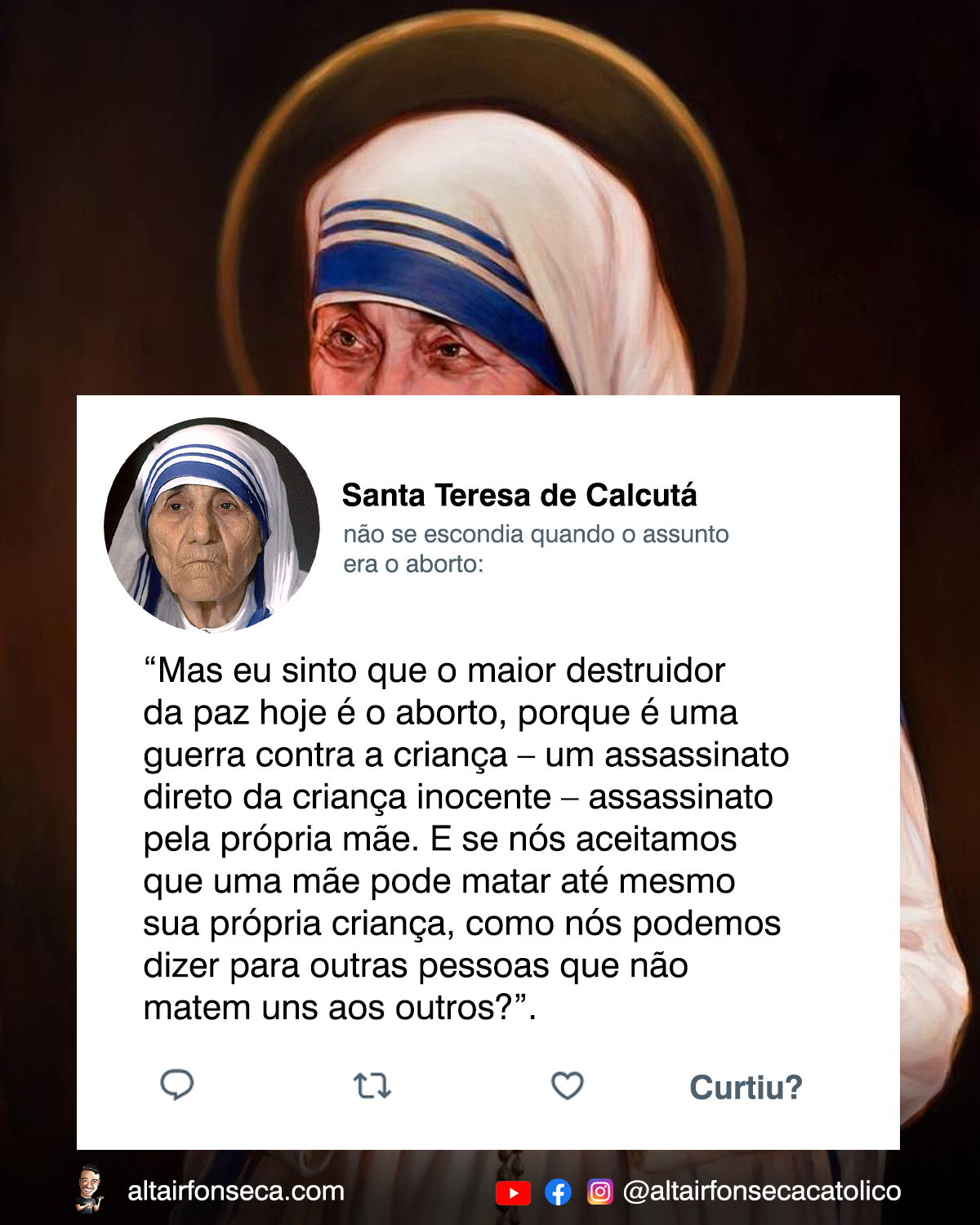 Madre Teresa contra o aborto 