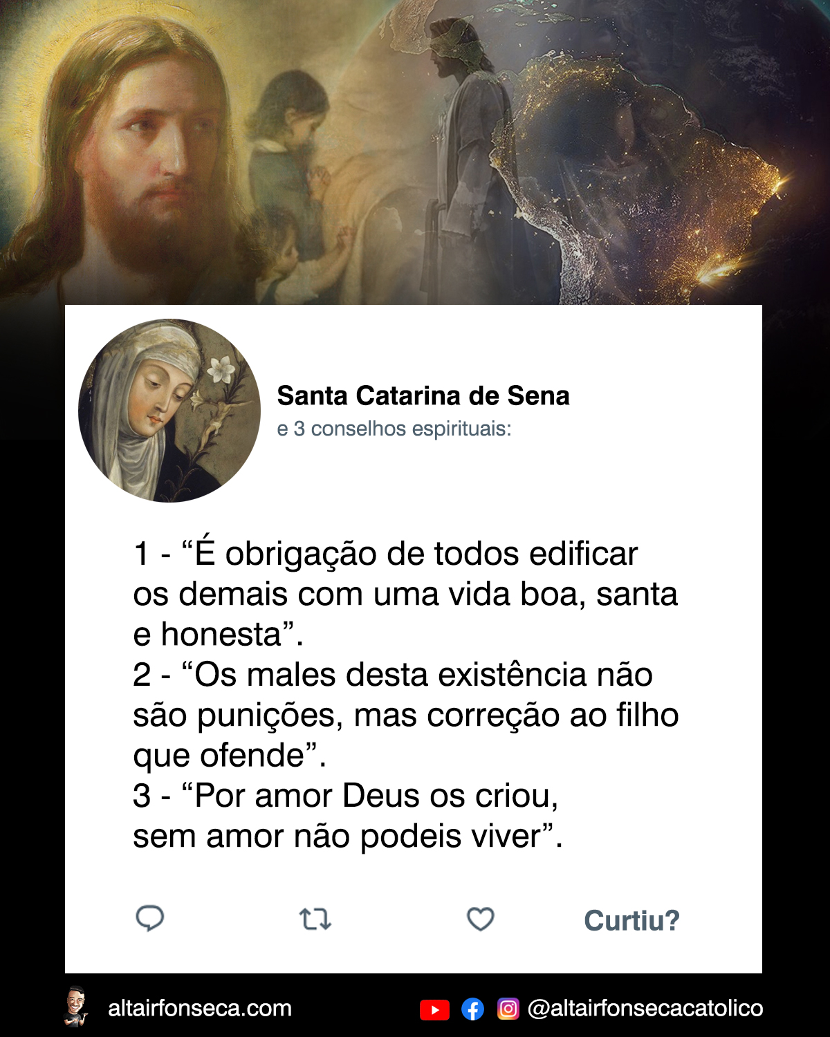 3 Conselhos espirituais de Santa Catarina de Sena 