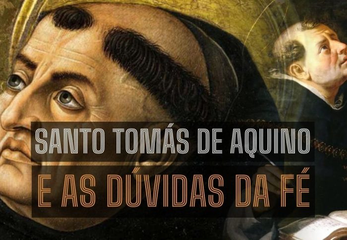 Frase de Santo Tomás de Aquino sobre as dúvidas da fé